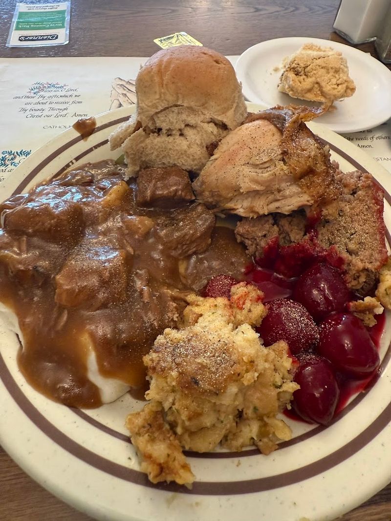 Roast Beef, Fried Chicken, And The Lunch Dinner Spread