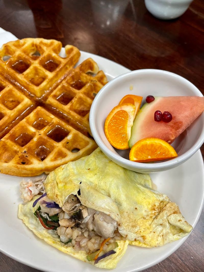 Seafood Omelets And Stuffed Waffles On The Menu