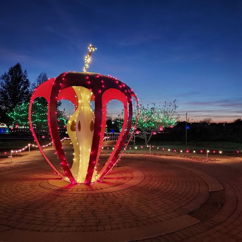 Winter Lights That Glow Across The Grounds