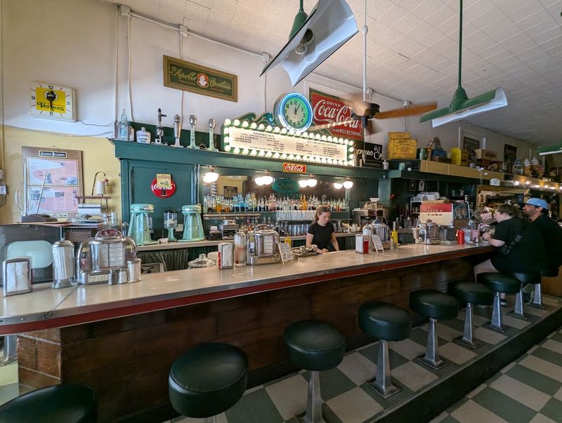 The Soda Fountain Counter Is The Best Seat In The House