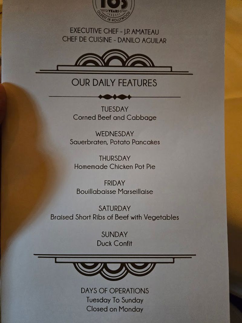The Menu That Has Barely Changed In A Hundred Years