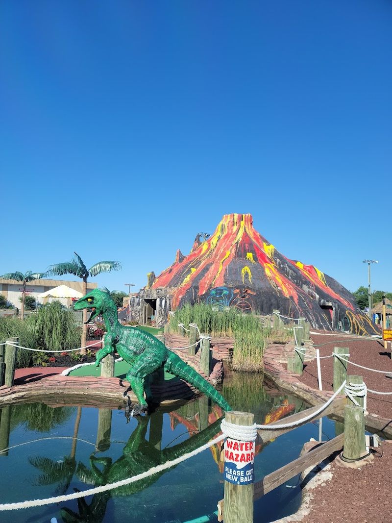 Mini Golf With A Volcano