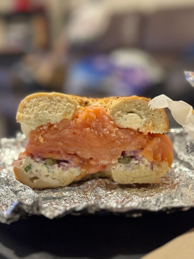 Smoked Salmon On An Everything Bagel