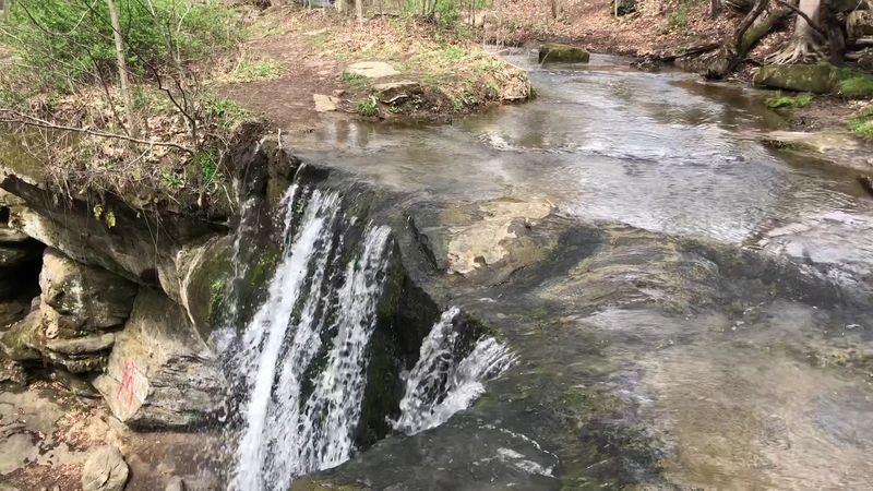 The Ravine Between Waterfalls