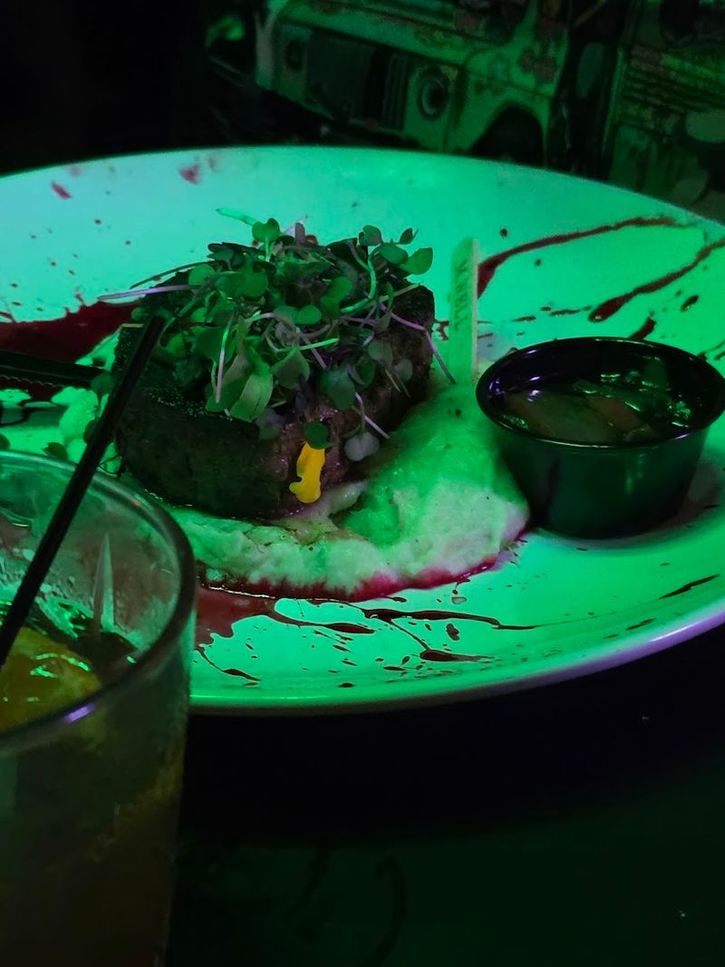 A Three-Course Dinner Menu With Themed Dish Names