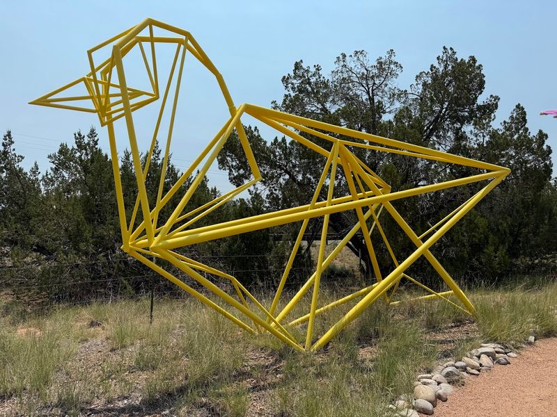 How The Desert Landscape Becomes Part Of The Art