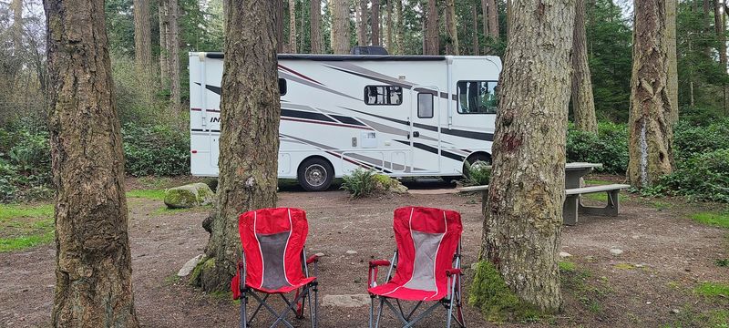 Camping Under The Stars With The Sound Of The Water