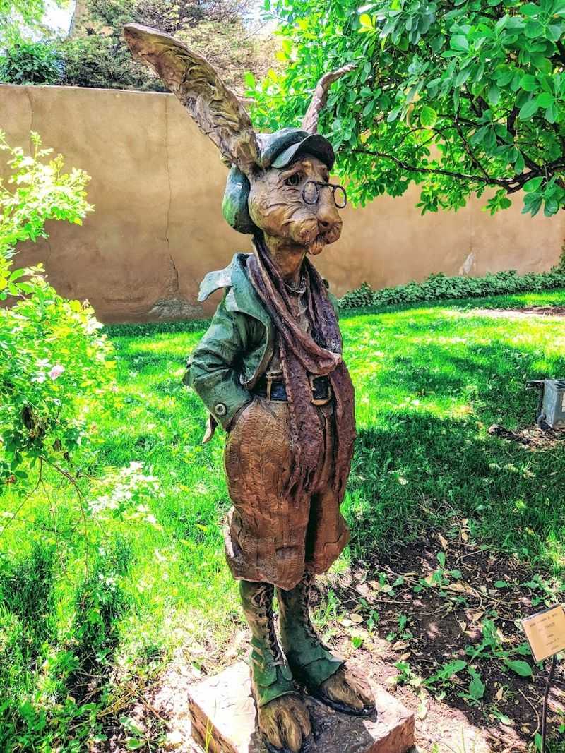 Bronze Sculptures Beneath The Trees