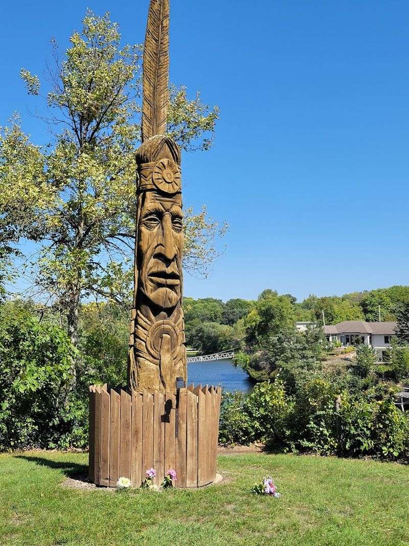 The Totem Pole Sculpture at the Memorial Park
