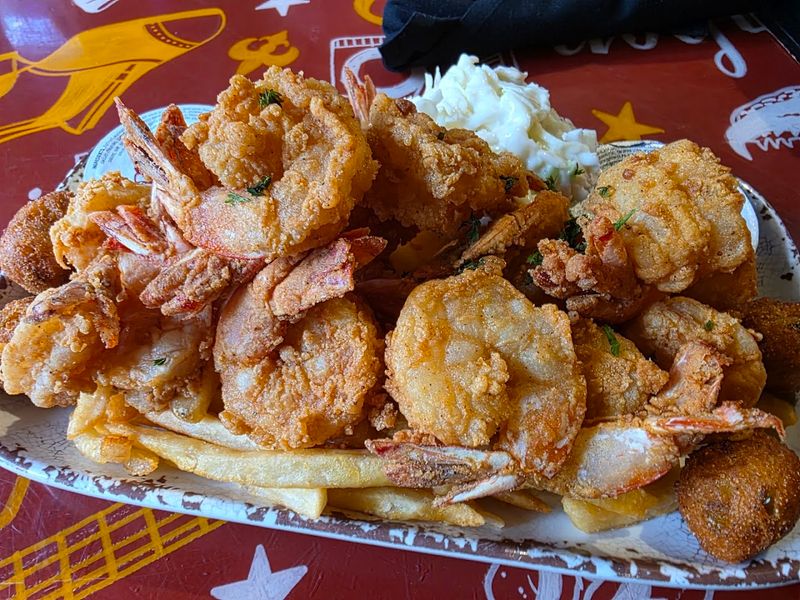 Fried Shrimp With Red Beans And Rice