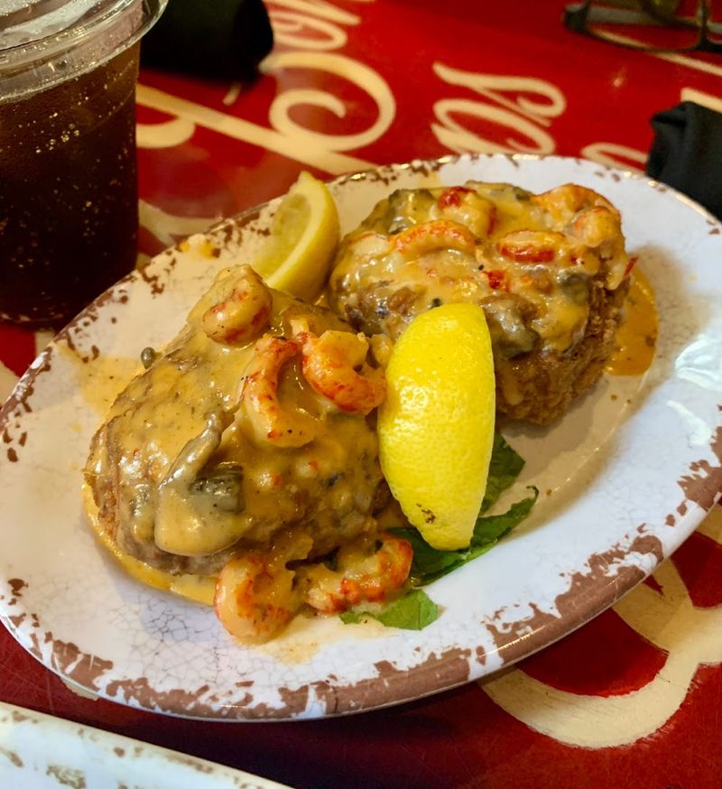 Crab Cake With Crawfish Topping