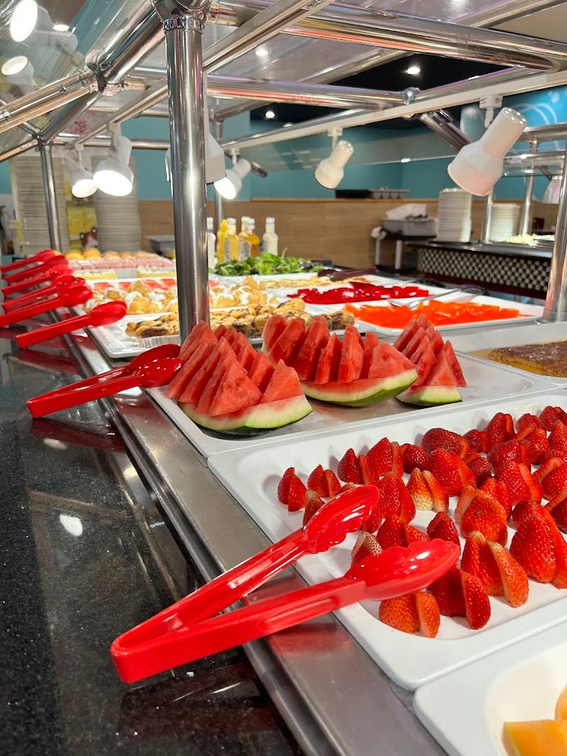 Fresh Salads And Fruit That Round Out The Spread