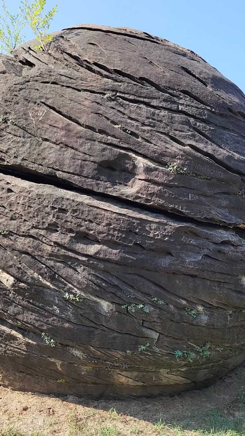 Carved Names In The Rocks Tell A Story Over A Century Old