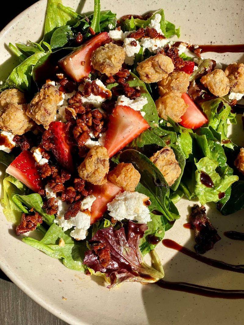 Charred Vegetable And Burrata Salad