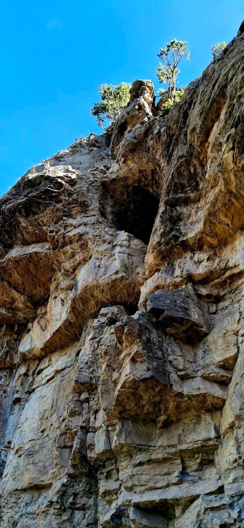 Rugged Cave Walls With Ancient Echoes