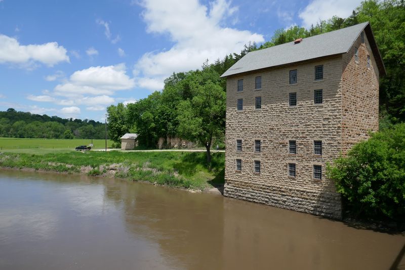 The mill building up close