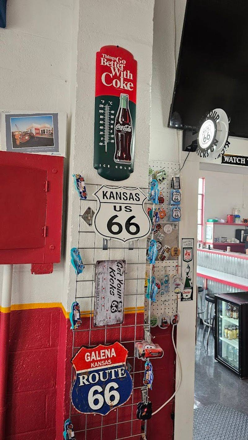 The Gift Shop Is Stocked With Route 66 And Cars Memorabilia