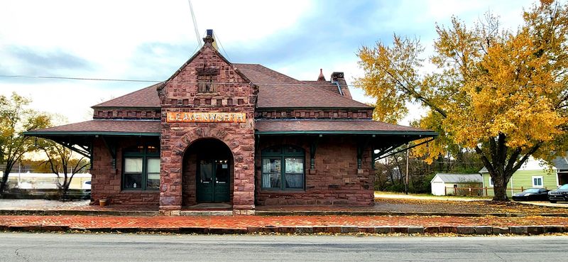 The Atmosphere Inside The Old Train Depot Building