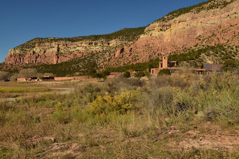 A Quiet Road Through Red Canyon Walls