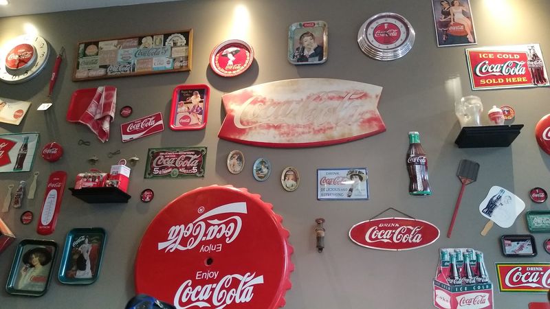 The Coca-Cola Decor Is A Collector's Dream