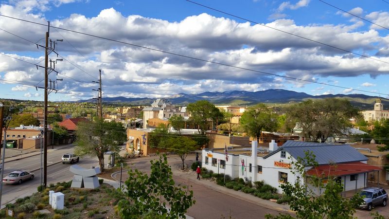 Mountain Views Beyond The Rooftops
