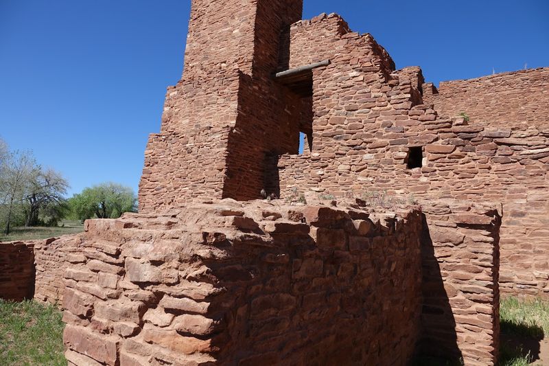 Red Ruins In Desert Light