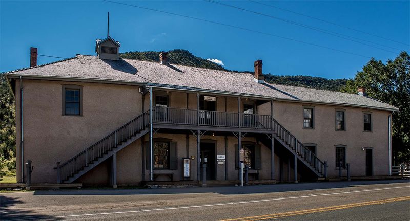 Courthouse Balconies With Old West Shadows