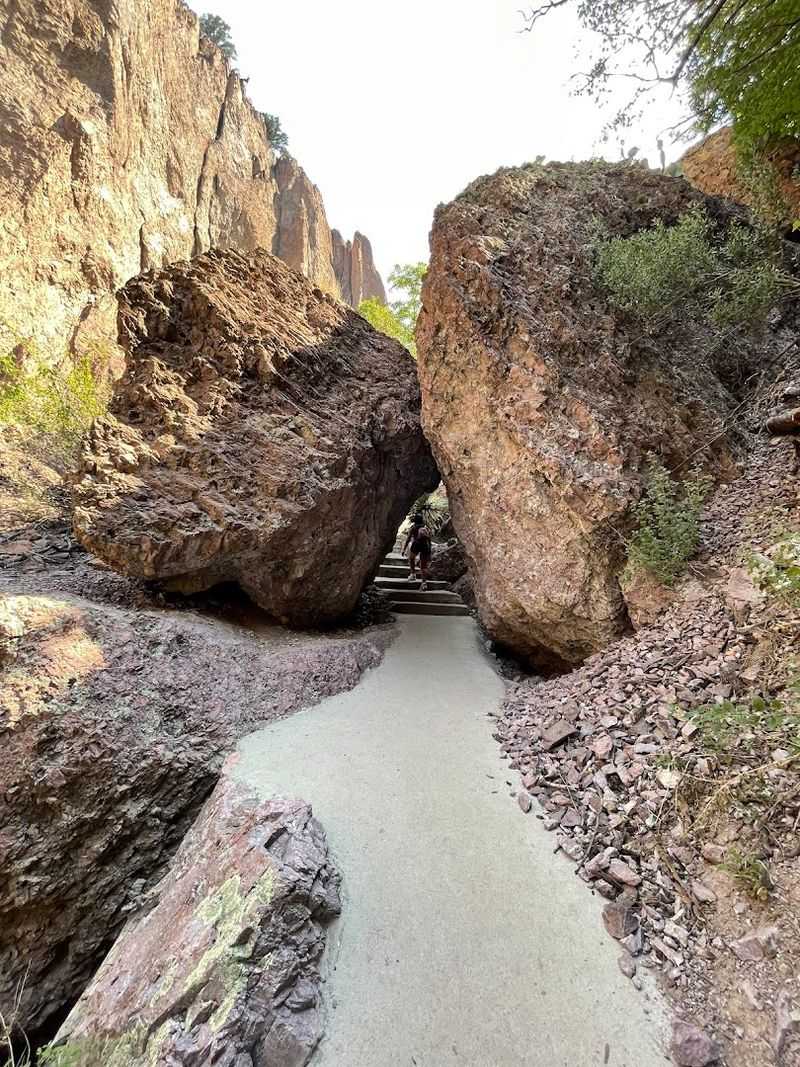A Quiet Trail Through Rugged Rock Walls