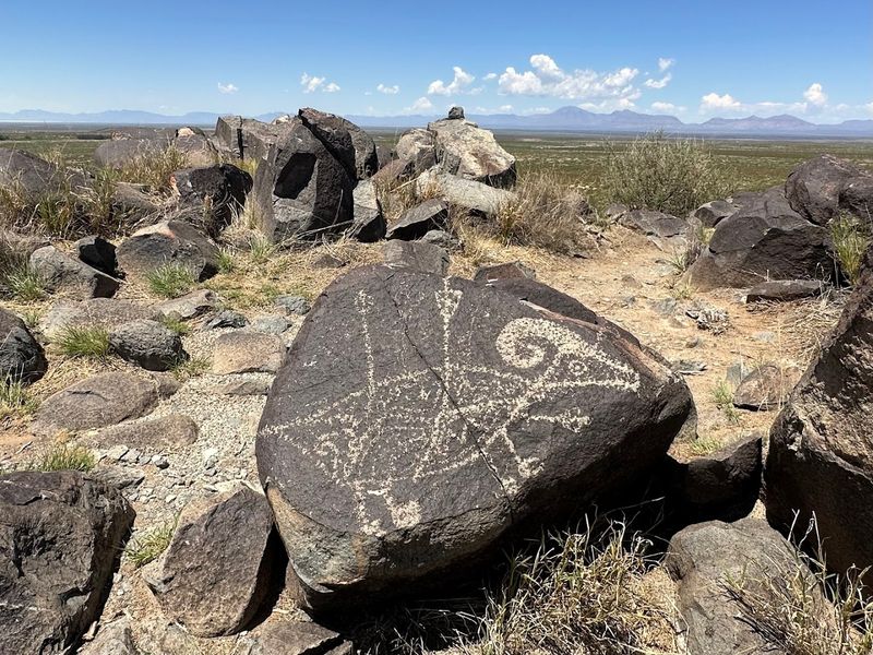 Old Marks On Rugged Rock