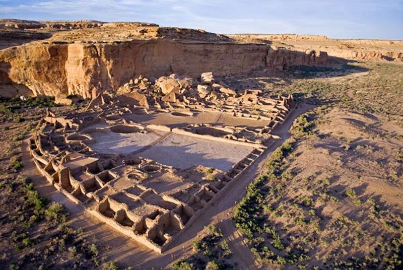 Massive Ruins Rising From The Desert