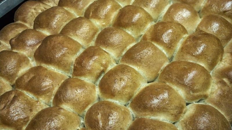 Fresh Bread And Cinnamon Rolls Baked Daily