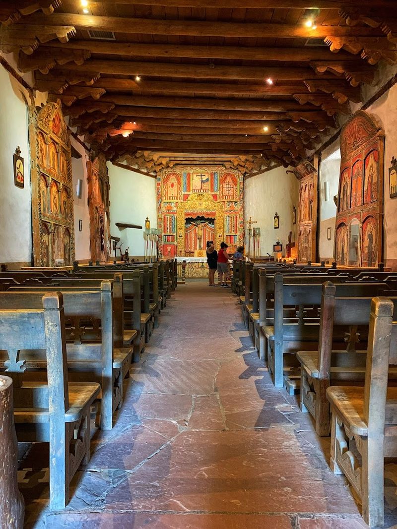 Crucifixes Covering Narrow Chapel Hallways
