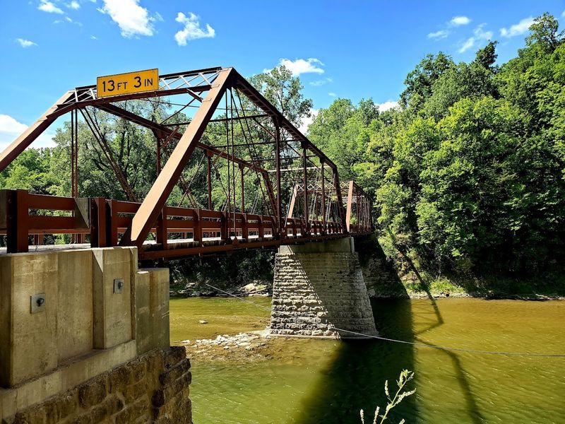 The iron bridge and crossing
