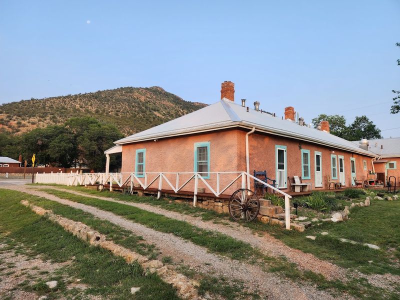 Sunbaked Adobe Along A Quiet Frontier Street