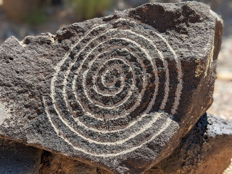 Ancient Marks On Volcanic Stone