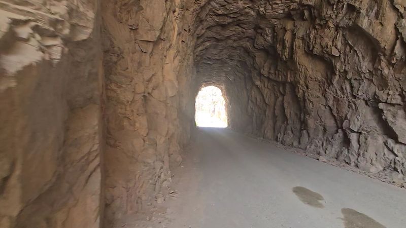 A Rugged Passage Through Stone