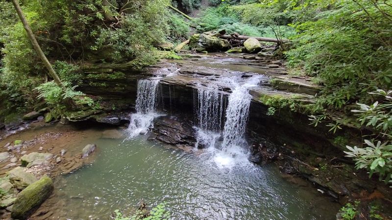 The Falls Up Close