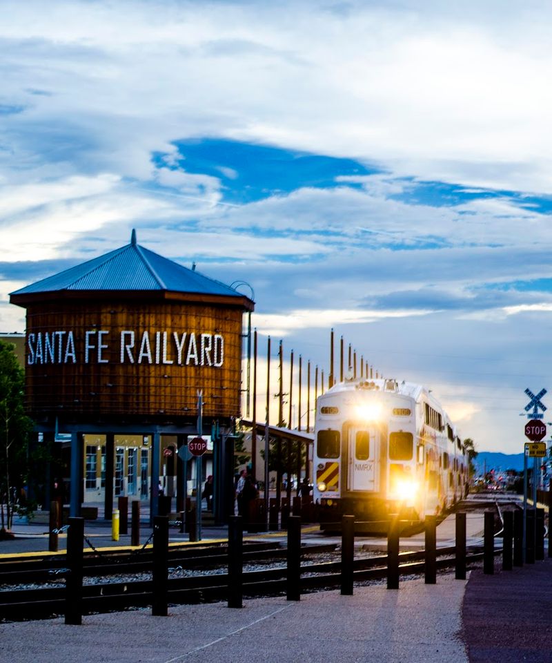Golden Hour Scenery Along The Tracks