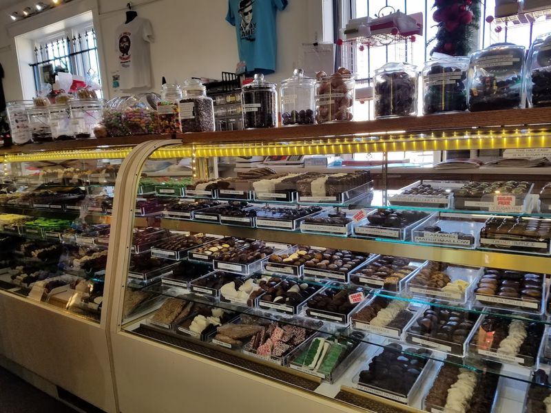 Glass Cases Packed With Handmade Treats