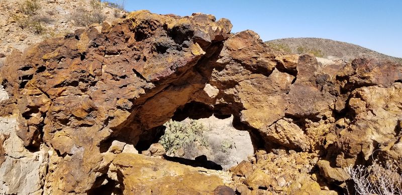 Wild Desert Scenery With Ancient Footprints