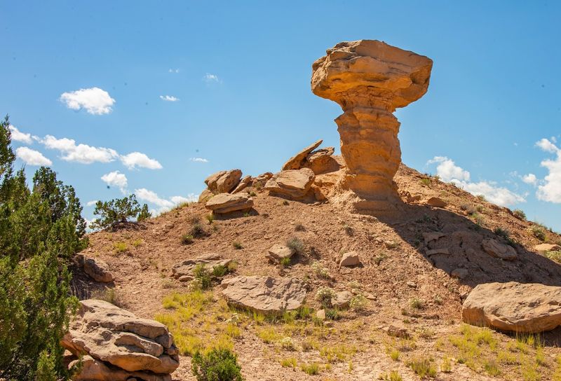 Wind-Carved Rock And Open Horizons