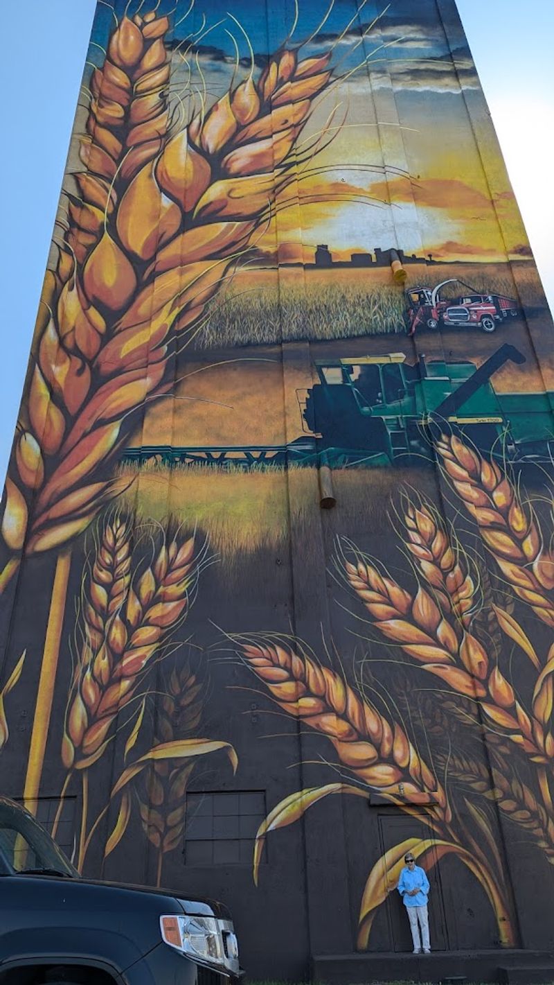 The Grain Elevator Mural That Doubles As A Landmark
