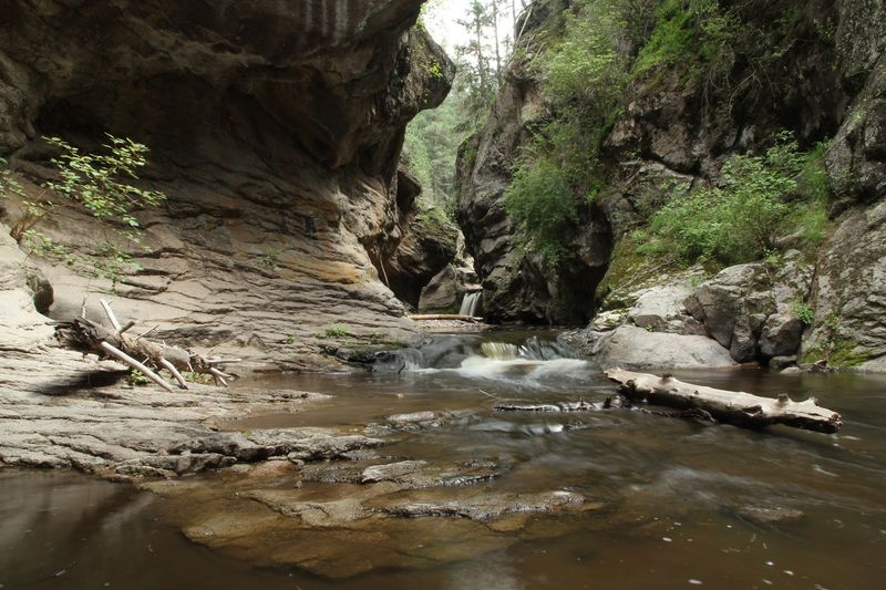 Sunlight Between Canyon Walls