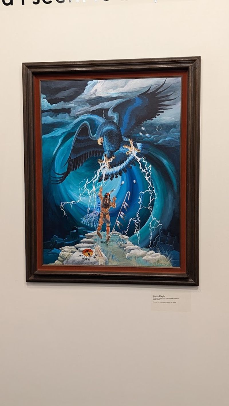 Artifacts Spanning Paintings, Ceramics, And Beaded Moccasins