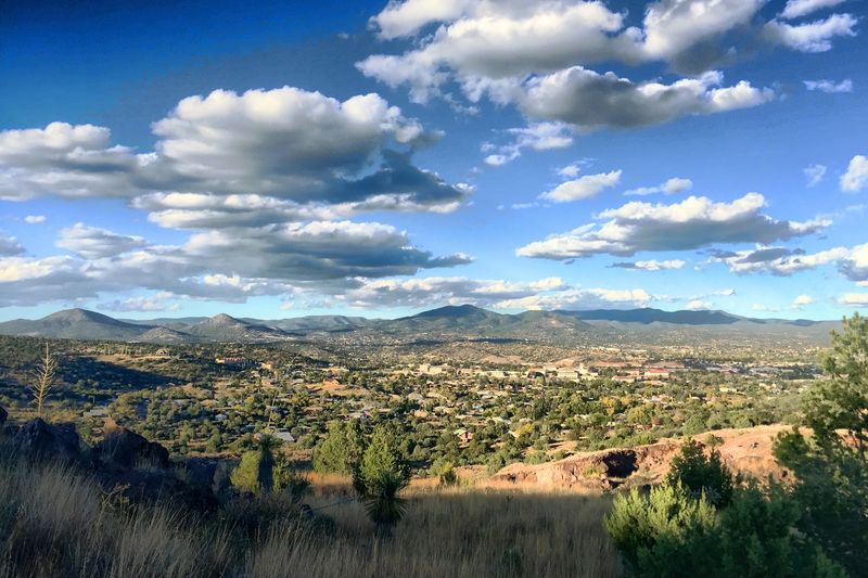 Mountain Views Beyond The Rooftops
