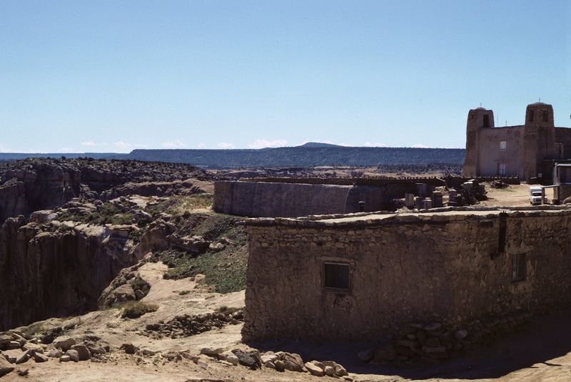 Sunlit Streets Carved Into The Mesa
