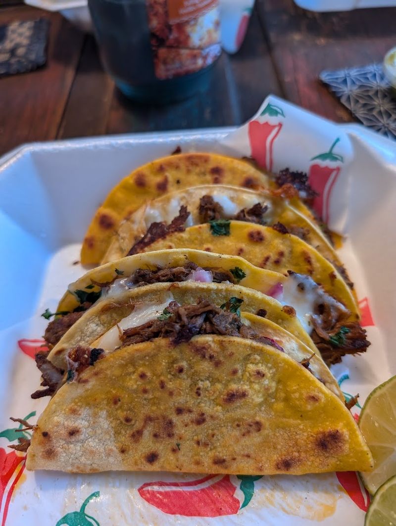 Carne Asada Tacos Loaded Beyond The Edge Of The Tortilla