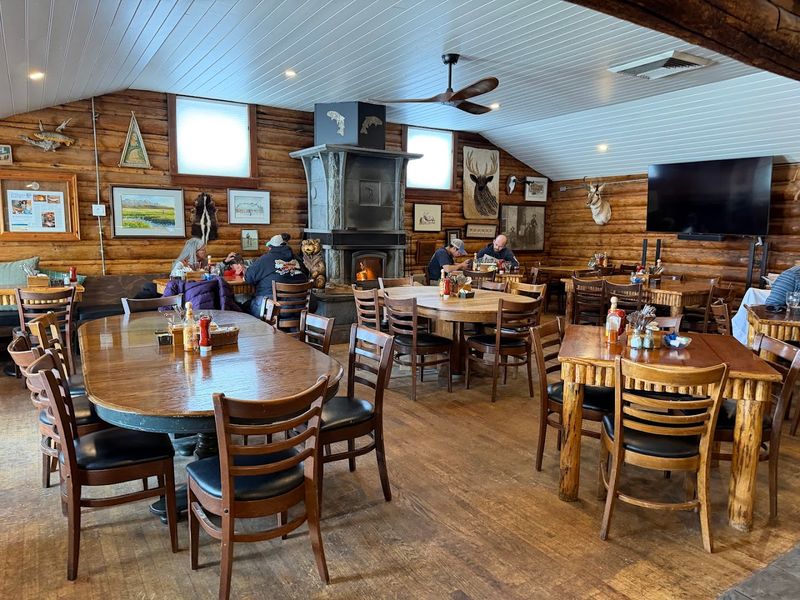 The Log Cabin Feel That Greets You Before The Food Does