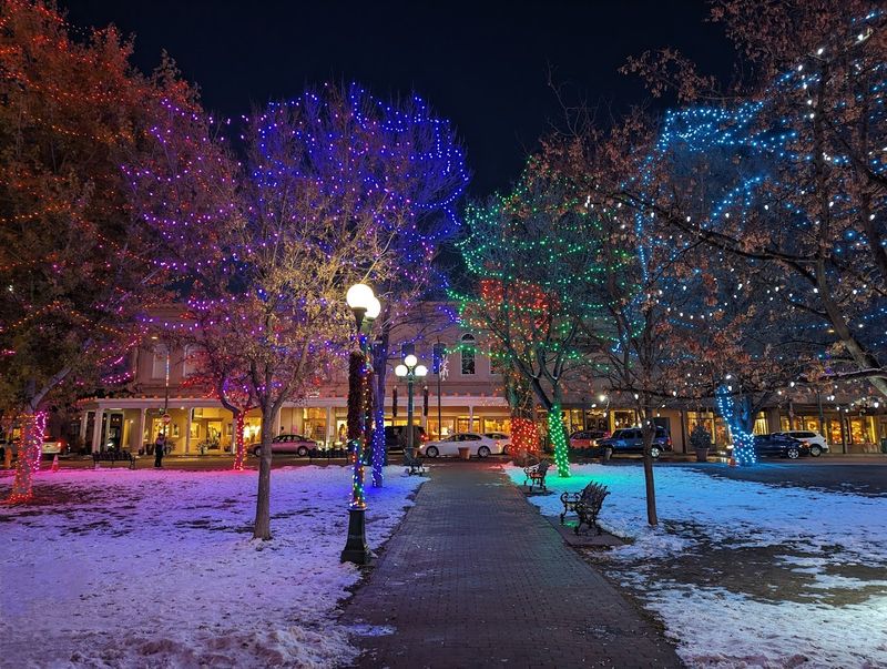 Seasonal Lights Across The Plaza