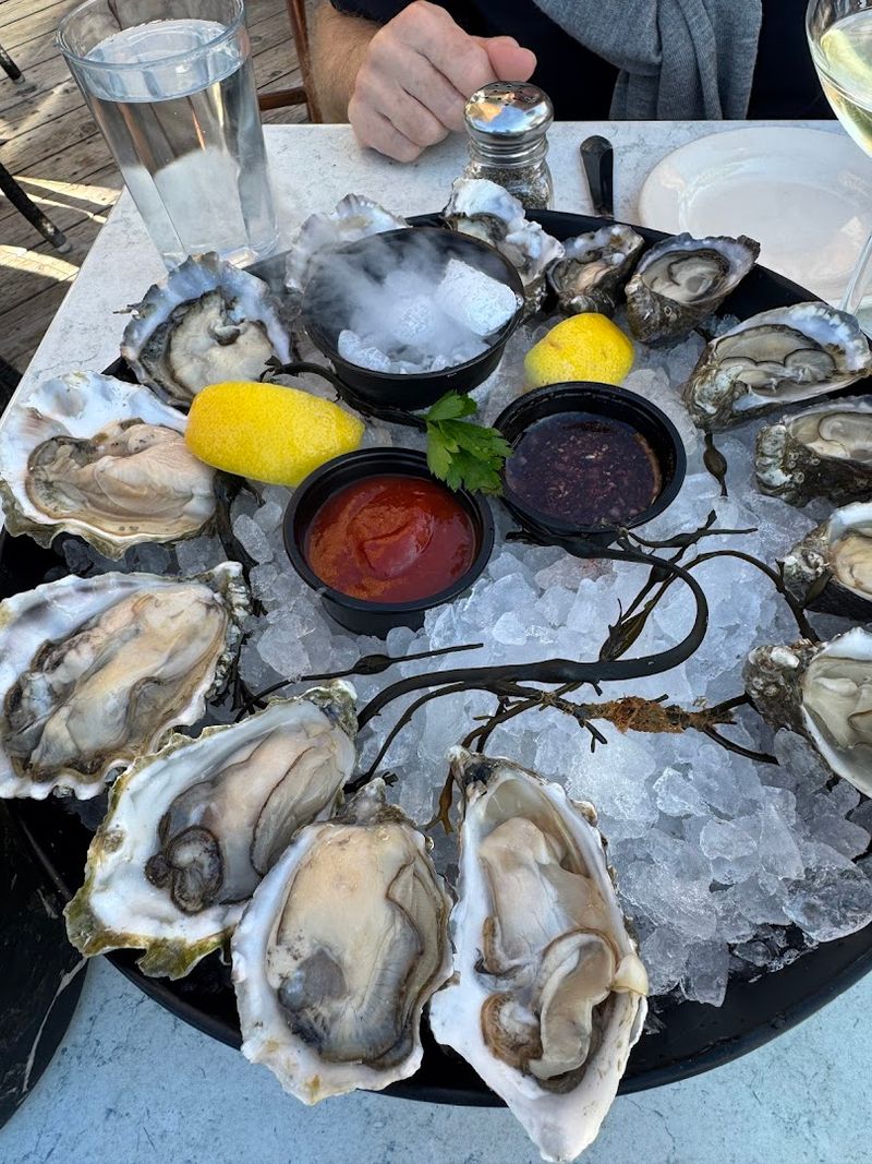 Oysters On The Half Shell Shucked Right In Front Of You